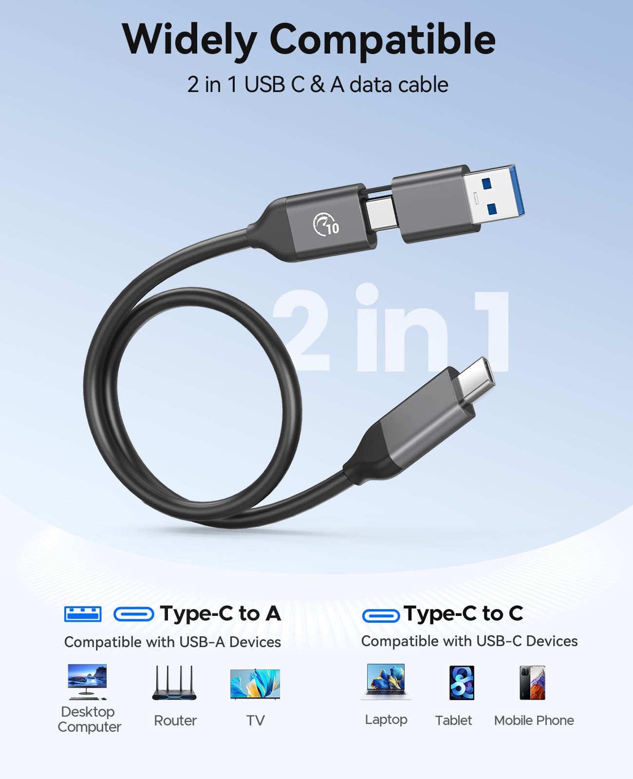 ORICO Portable SSD 512 GB with 2 in 1 USB C Cable, External Solid State Drives, Up to 460MB/s, Status Indicator, Reliable Storage for USB-C Smartphone, Tablet, PC - B5PLUS