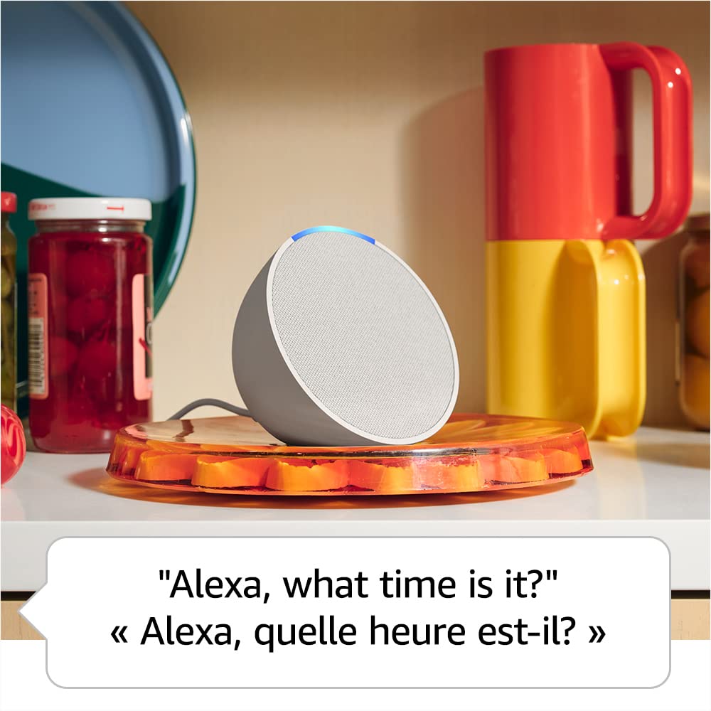 Amazon Echo Pop (newest model), Our smallest Alexa speaker, Fits in any room, Designed for Alexa+, Charcoal