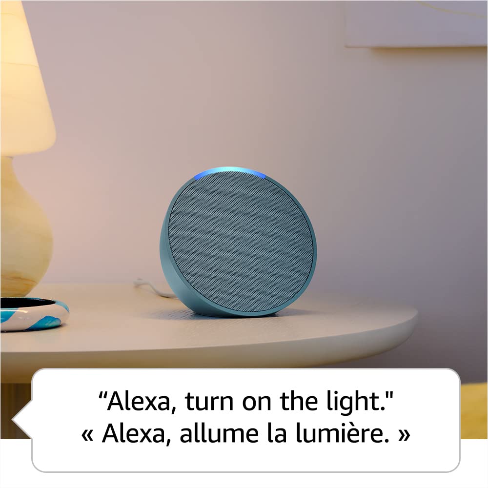 Amazon Echo Pop (newest model), Our smallest Alexa speaker, Fits in any room, Designed for Alexa+, Charcoal