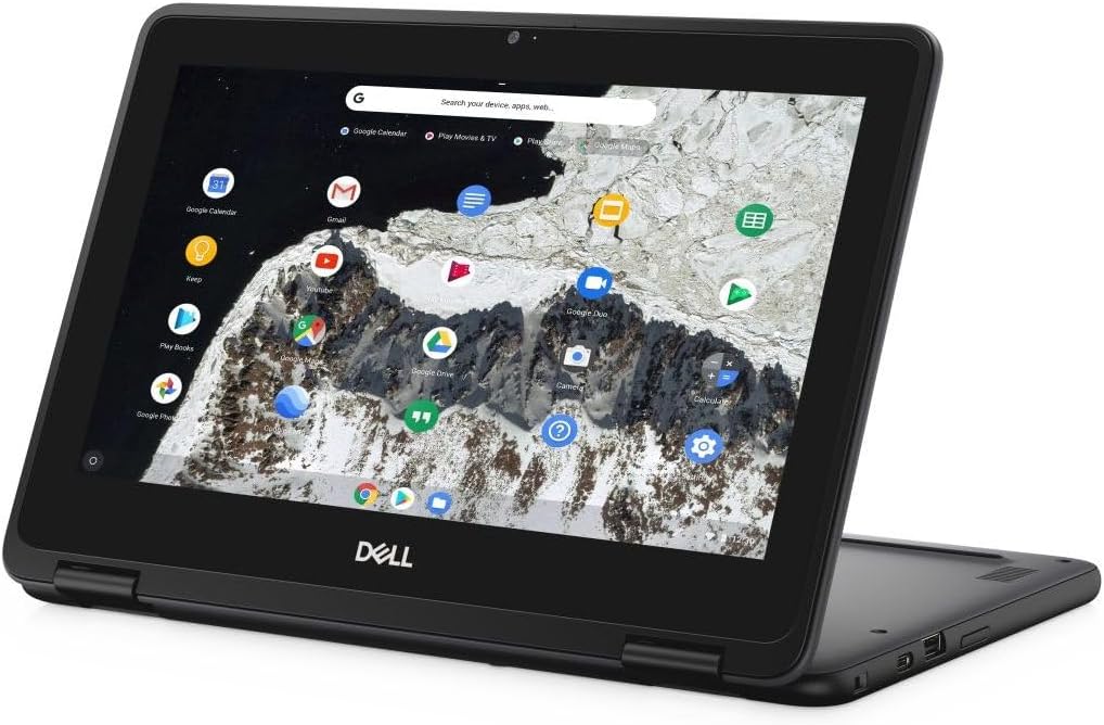 Dell Chromebook 11 3100 2-in-1 11.6" Touchscreen Laptop Computer, Celeron N4000, 4GB RAM, 32GB eMMC, Type-C, Chrome OS (Renewed)