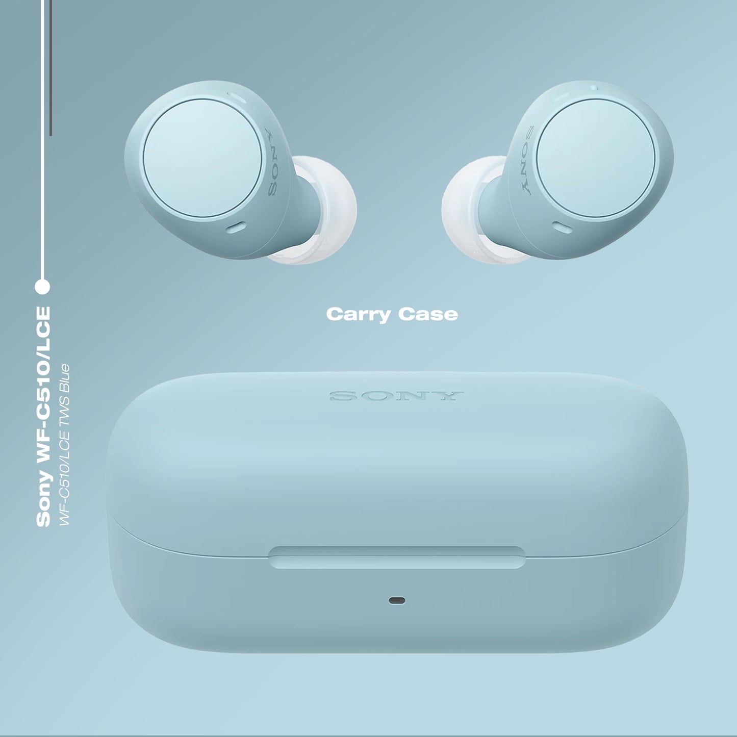 Sony WF-C510 Truly Wireless in-Ear Bluetooth Earbud Headphones with up to 22-Hour Battery, Multipoint-Connection, Mic and IPX4 Water Resistance, Black - New
