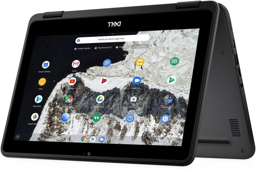 Dell Chromebook 11 3100 2-in-1 11.6" Touchscreen Laptop Computer, Celeron N4000, 4GB RAM, 32GB eMMC, Type-C, Chrome OS (Renewed)