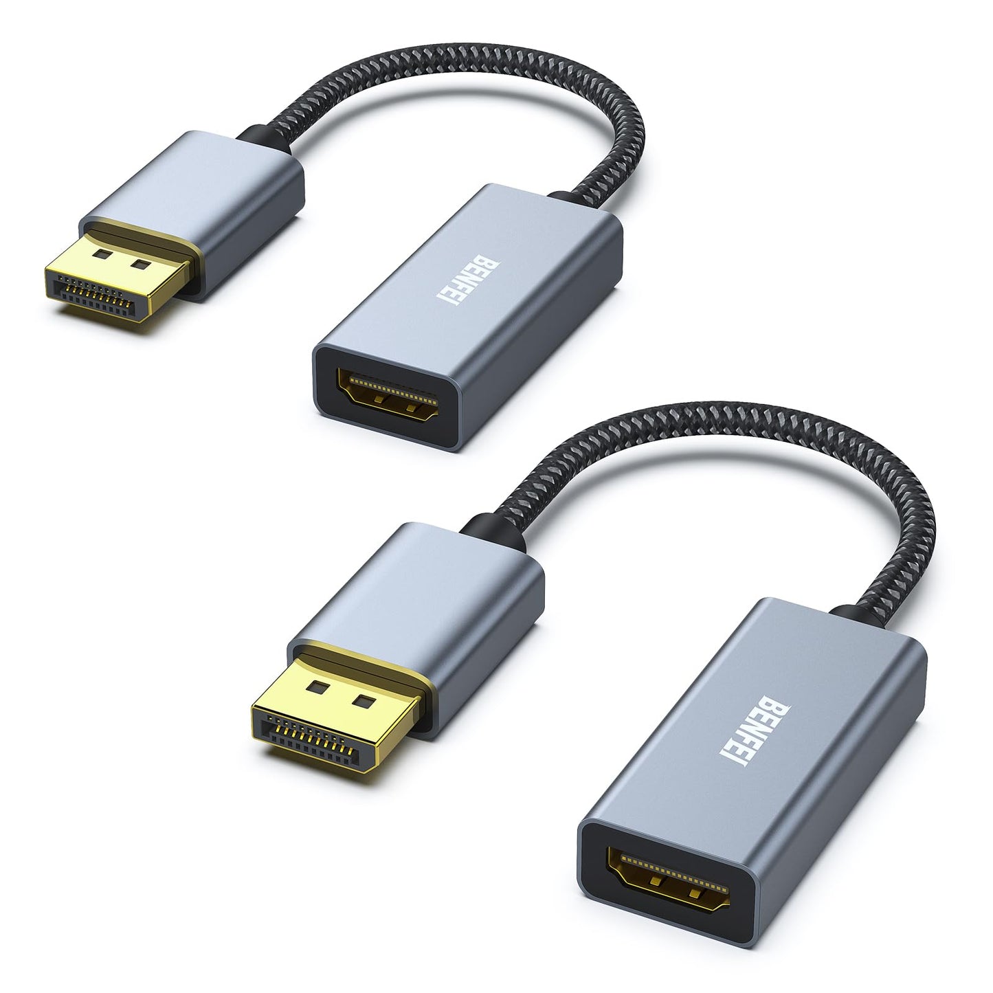 BENFEI DisplayPort to HDMI, Benfei Gold-Plated DP Display Port to HDMI Adapter (Male to Female) Compatible for Lenovo Dell HP and Other Brand