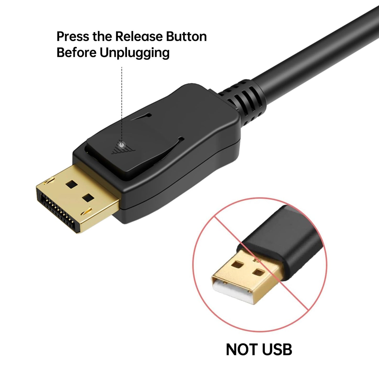 BENFEI 4K DisplayPort to HDMI 6 Feet Cable[Aluminum Shell, Nylon Braided], Uni-Direction DP 1.2 Computer to HDMI 1.4 Screen Cable Compatible with HP, ThinkPad, AMD, NVIDIA, Desktop and More