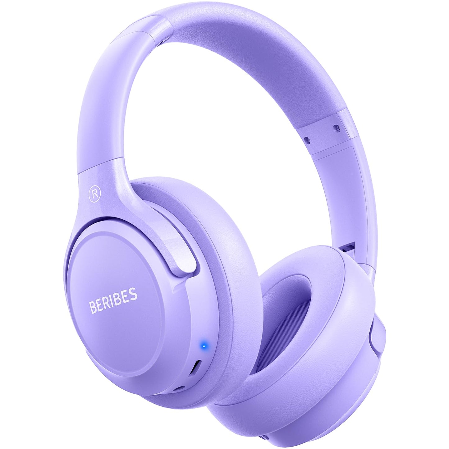 BERIBES Bluetooth Headphones Over Ear,65H Playtime and 6 EQ Modes Wireless Headphones with Microphone,Immersive Bass,HiFi Stereo,Foldable Lightweight Headset with Built-in HD Mic for Cellphone/PC/Ect.