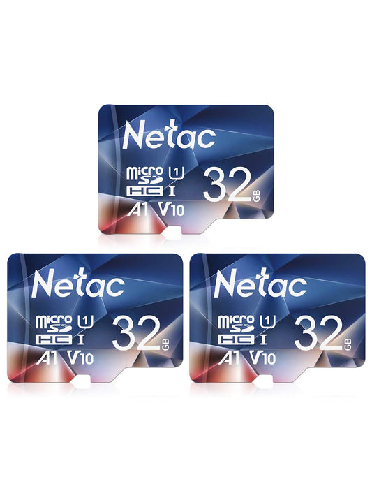 Netac 64GB 3 Pack Micro SD Card Ultra Micro SDXC TF Memory Card Extend Capacity Up to 100MB/s, 667X, U3, C10, V30, A1, FAT32, High Speed TF Card for Switch/Dash cam/Camera/Smartphone