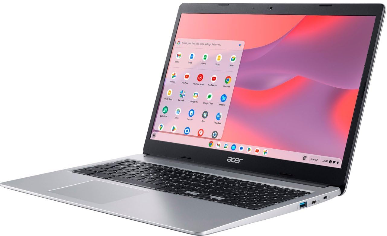 Acer Chromebook 311 11.6" HD Laptop - Intel Celeron N4500, 4GB RAM, 64GB eMMC, Chrome OS (with Microfiber Cloth) - Star Black (CBOA311-1H-C90F)