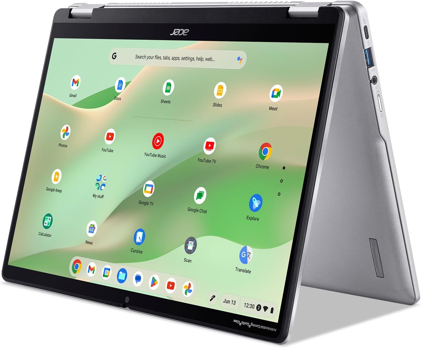 Acer Chromebook CP314-2HN-C4GZ, 14in FHD Touchscreen Laptop, 1920 x 1080, Intel N100, 8GB RAM, 128GB SSD eMMC, Convertible, Chrome OS