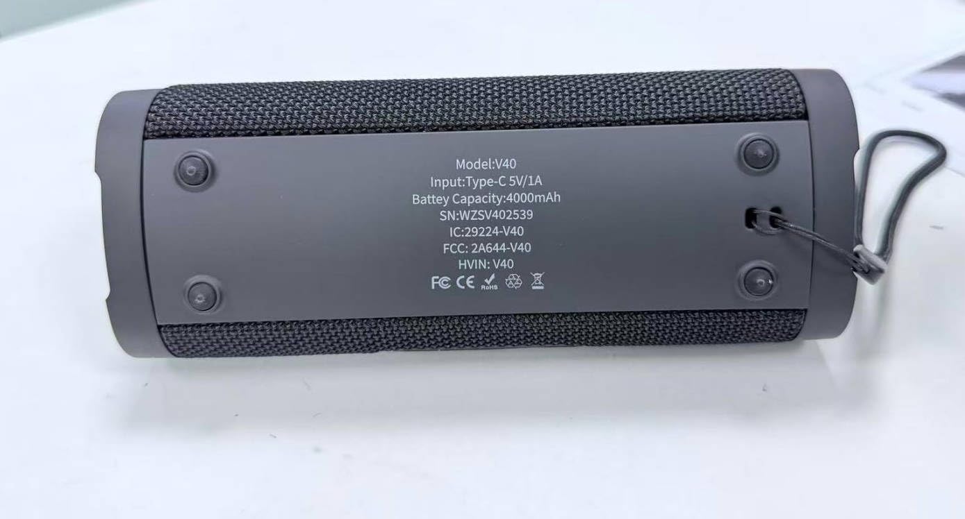 Bluetooth Speaker,Vanzon V40 Portable Wireless Bluetooth Speaker with IPX7 Waterproof, 24W HiFi Stereo Sound,24H Playtime, LED Lights and TWS Dual Pairing, Suitable for Home Outdoors Travel,Great Gift