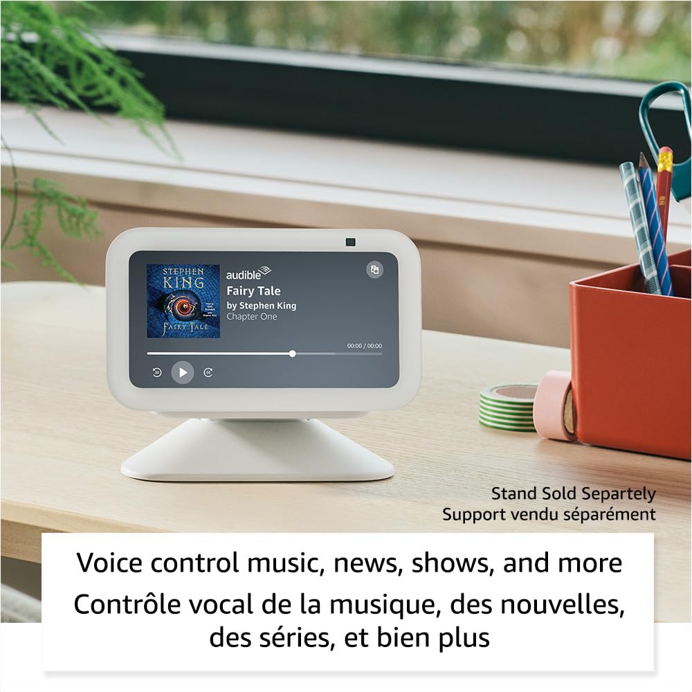 Amazon Echo Show 5 (newest model), Smart display with deeper bass and clearer sound, Designed for Alexa+, Charcoal