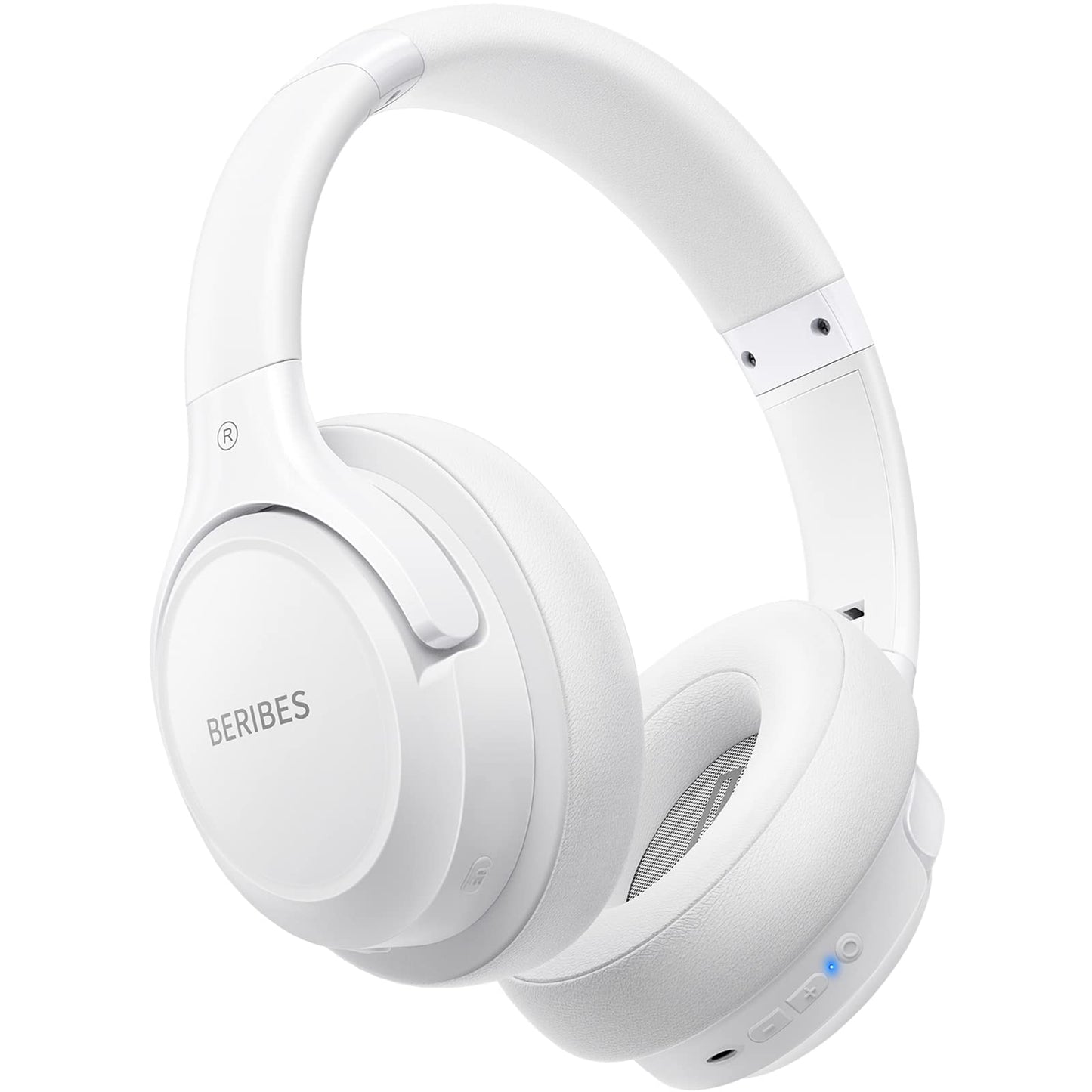 BERIBES Bluetooth Headphones Over Ear,65H Playtime and 6 EQ Modes Wireless Headphones with Microphone,Immersive Bass,HiFi Stereo,Foldable Lightweight Headset with Built-in HD Mic for Cellphone/PC/Ect.