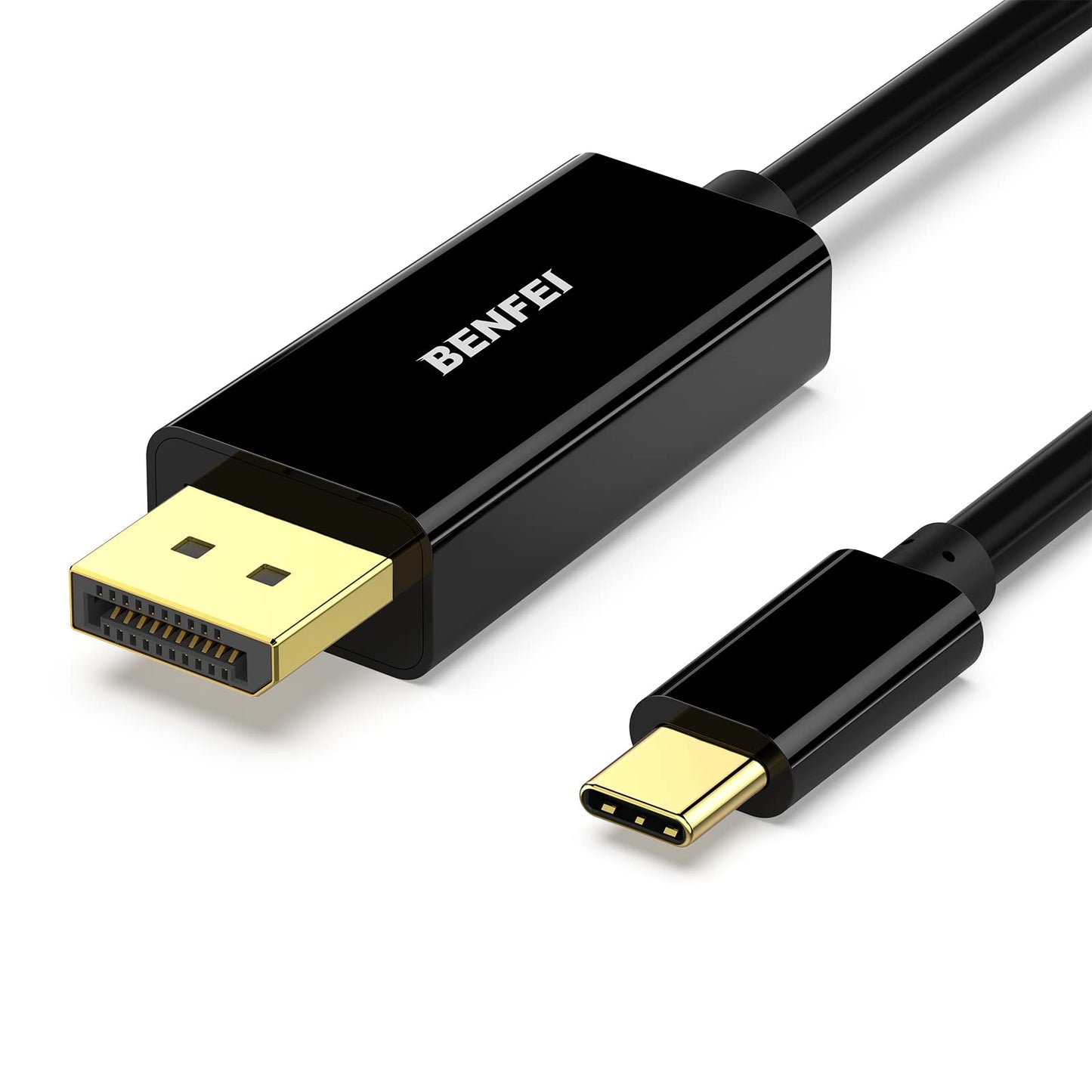 BENFEI USB-C to DisplayPort 6 Feet Cable(8K@60Hz 4K@144Hz), USB Type-C to DisplayPort Cable [Thunderbolt 3/4 Compatible] with iPhone 15 Pro/Max, MacBook Pro/Air 2023, iPad Pro, iMac, S23, XPS 17