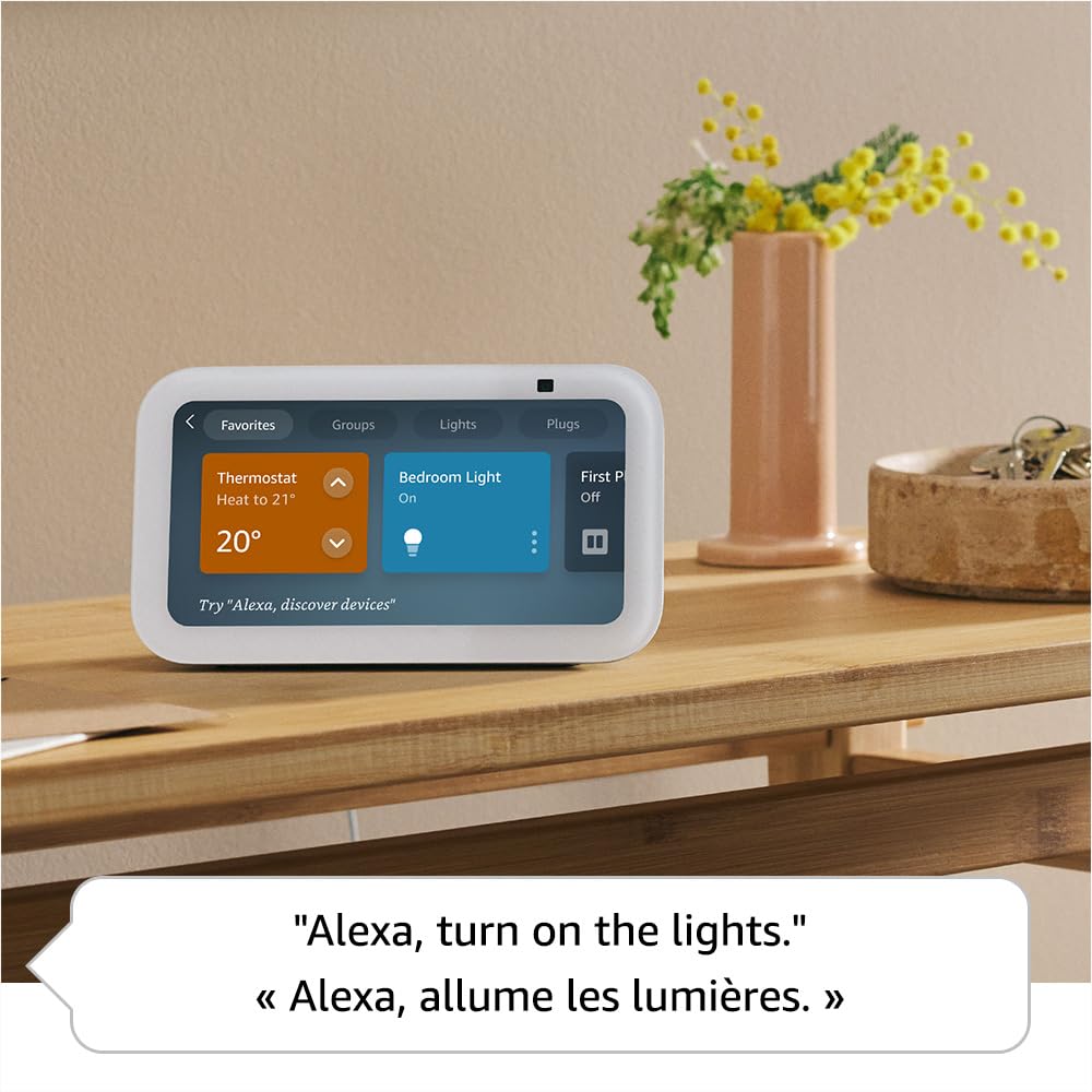 Amazon Echo Show 5 (newest model), Smart display with deeper bass and clearer sound, Designed for Alexa+, Charcoal