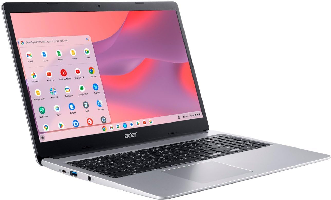 Acer Chromebook 311 11.6" HD Laptop - Intel Celeron N4500, 4GB RAM, 64GB eMMC, Chrome OS (with Microfiber Cloth) - Star Black (CBOA311-1H-C90F)