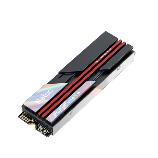 Netac 4TB PCIe Gen4x4 M.2 2280 SSD with Heatsink Up to 7200 MB/s Internal Gaming SSD High-Performance Storage for PCs Desktop Works with PS5, Easy to Install- NV7000