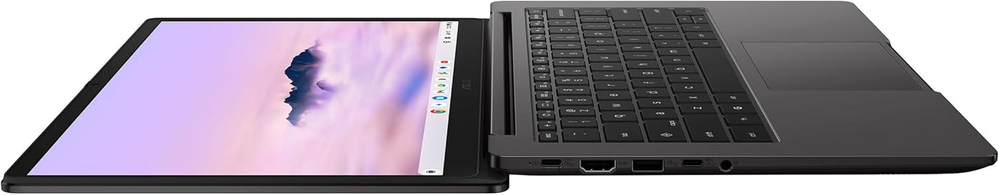 ASUS Chromebook Plus CX14, 14” 16:9 FHD (1920 x 1080) Anti-Glare Display, Intel Core 3-N355 Processor, 128GB Storage, 8GB RAM, ChromeOS, Rock Grey, CX1405CTA-AS31-CB