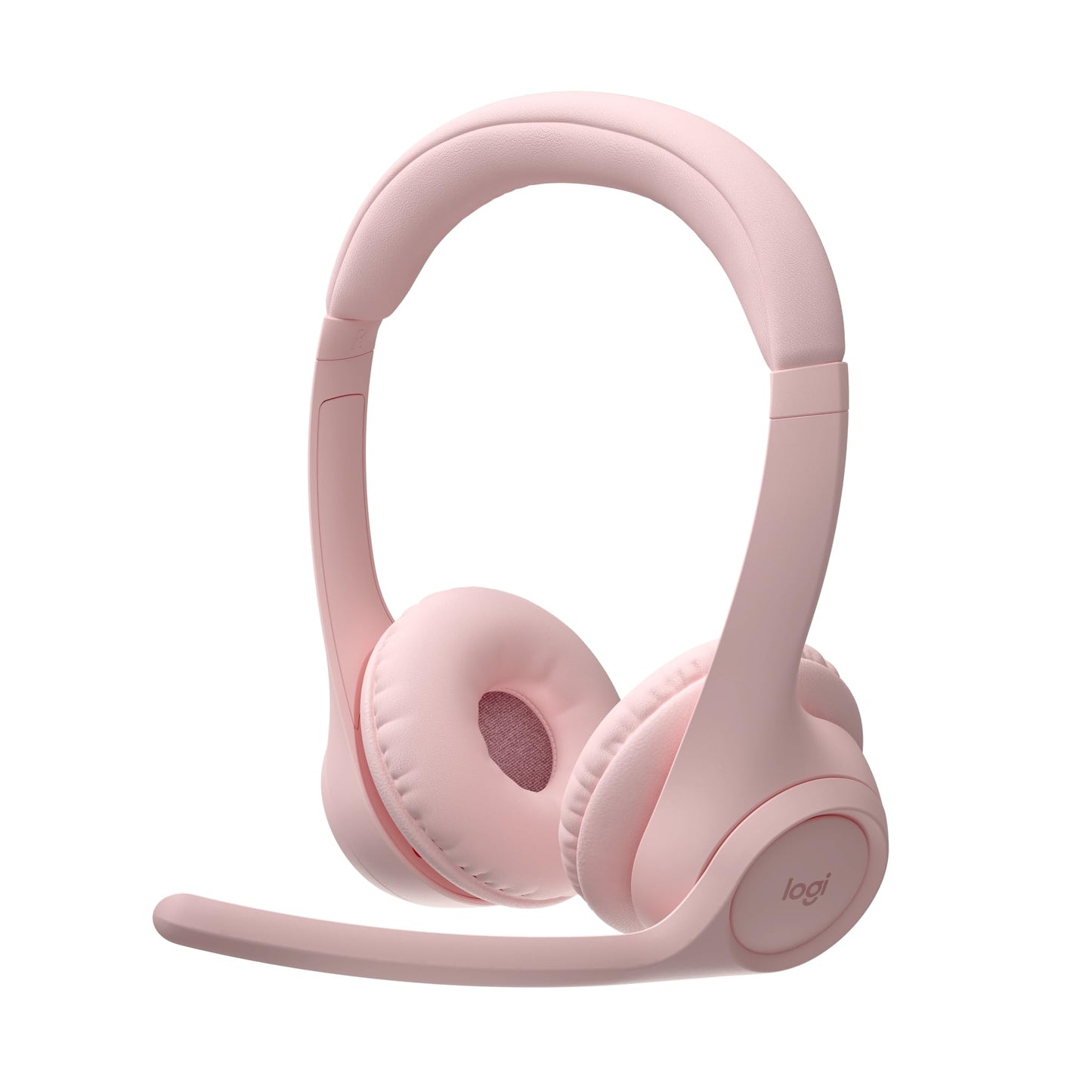 Logitech H390 Wired Headset for PC/Laptop, Stereo Headphones with Noise Cancelling Microphone, USB-A, in-Line Controls, Works with Chromebook - Rose, 1 Pack