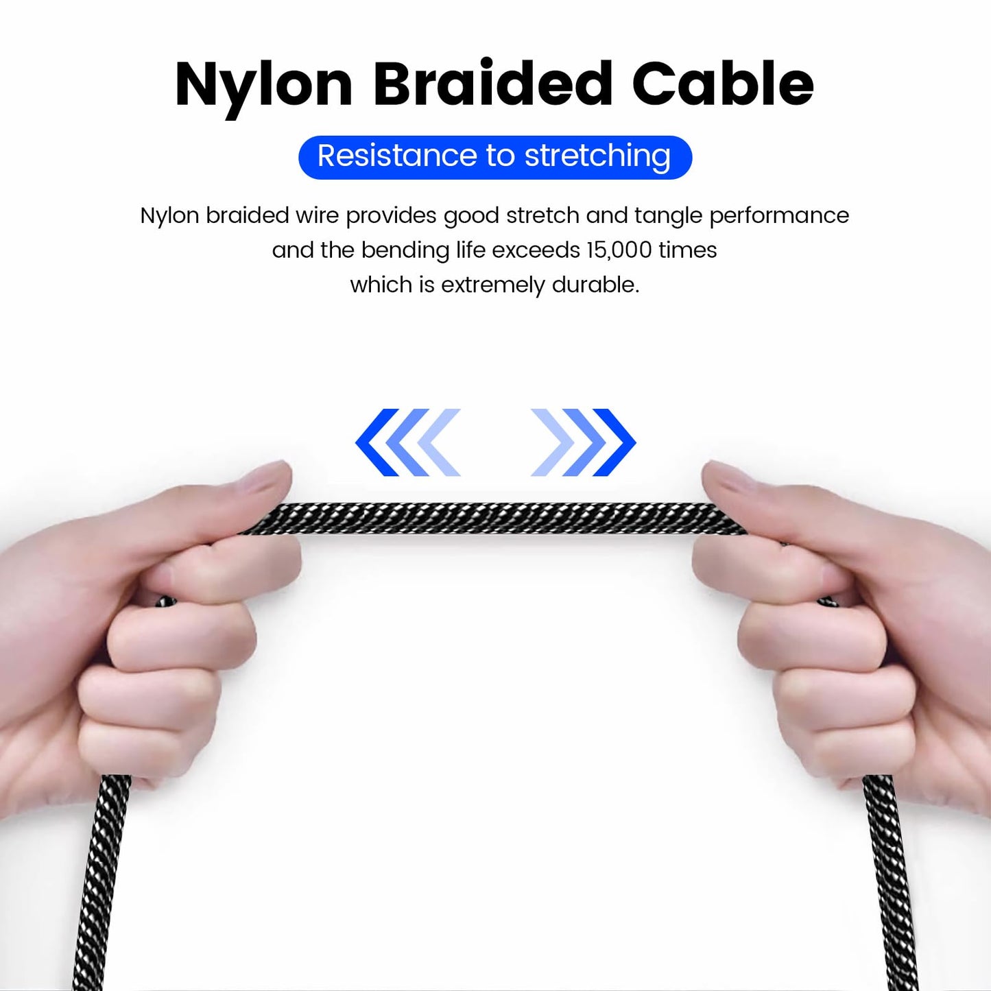 MOSWAG 10FT/3Meters 3.5mm Audio Auxiliary Jack Cable 3 Pole to 3.5mm Aux Cable Male to Male Aux Cord Nylon Braided Stereo Jack Cord for Phones, Headphones, Speakers, Tablets, PCs, Music Players and More