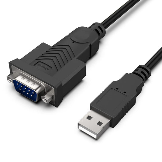 BENFEI USB to Serial Adapter, 6 Feet USB to RS-232 Male (9-pin) DB9 Serial Cable, Prolific Chipset, Windows 11/10/8.1/8/7, Mac OS X 10.6 and Above (NOT VGA)