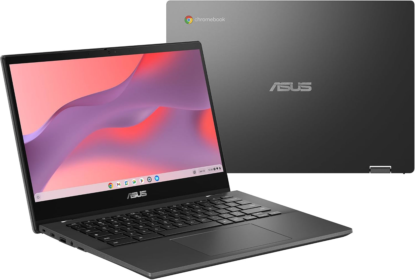 ASUS Chromebook CM14 Flip, 14" FHD Touch Display, MediaTek Kompanio 520, 4GB, 128GB, ChromeOS, Gravity Grey, CM1402FM2A-AS01T-CB