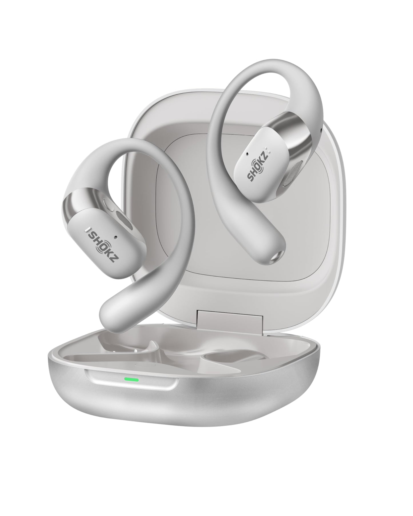 SHOKZ New OpenFit 2+ Open-Ear Headphones, Dolby Audio Enabled, Comfortable Earbuds with Soft Ear Hooks, 48H Playtime, IP55 Water-Resistant, USB-C Fast Charging, Wireless Charging, Carrying Bag,Black