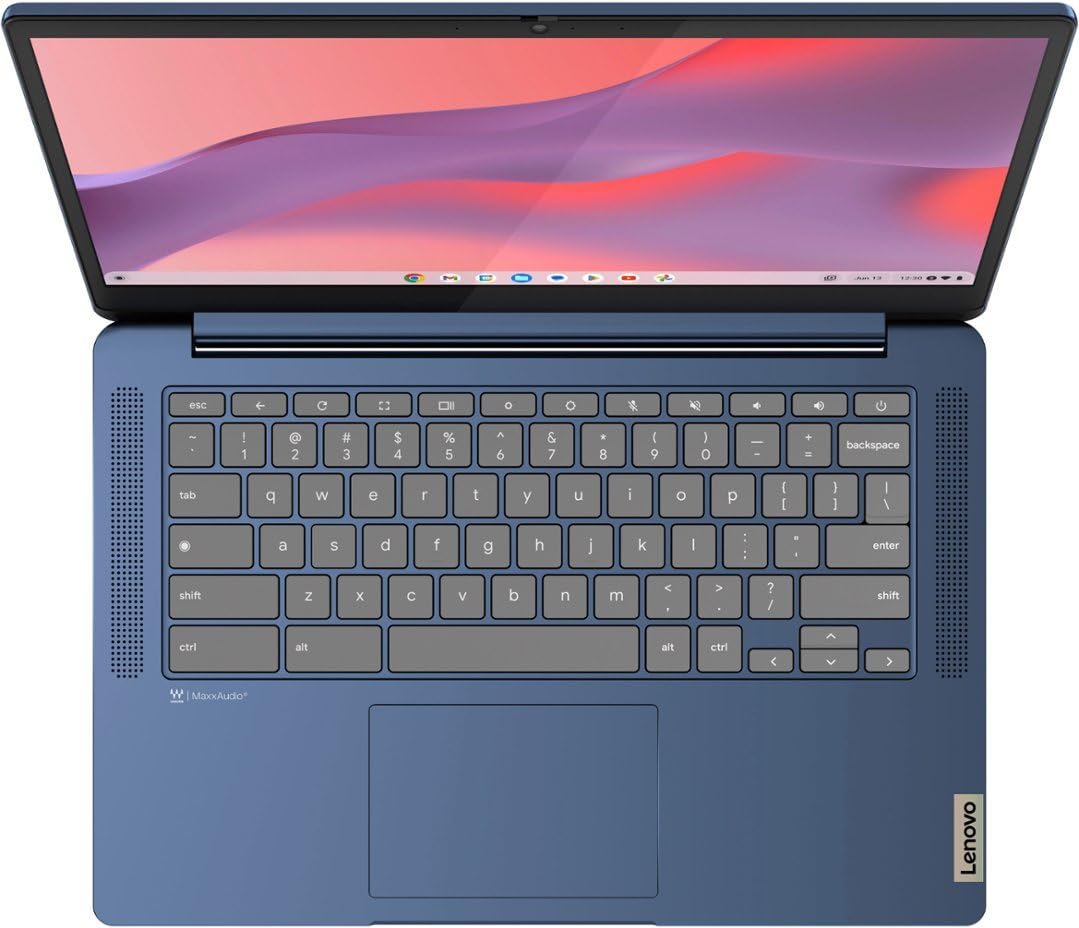 Lenovo Ideapad Slim 3 Chromebook 14" Touchscreen FHD Laptop - MediaTek 8186, 4GB RAM, 64GB eMMC, Chrome OS - Abyss Blue (82XJ0000US)
