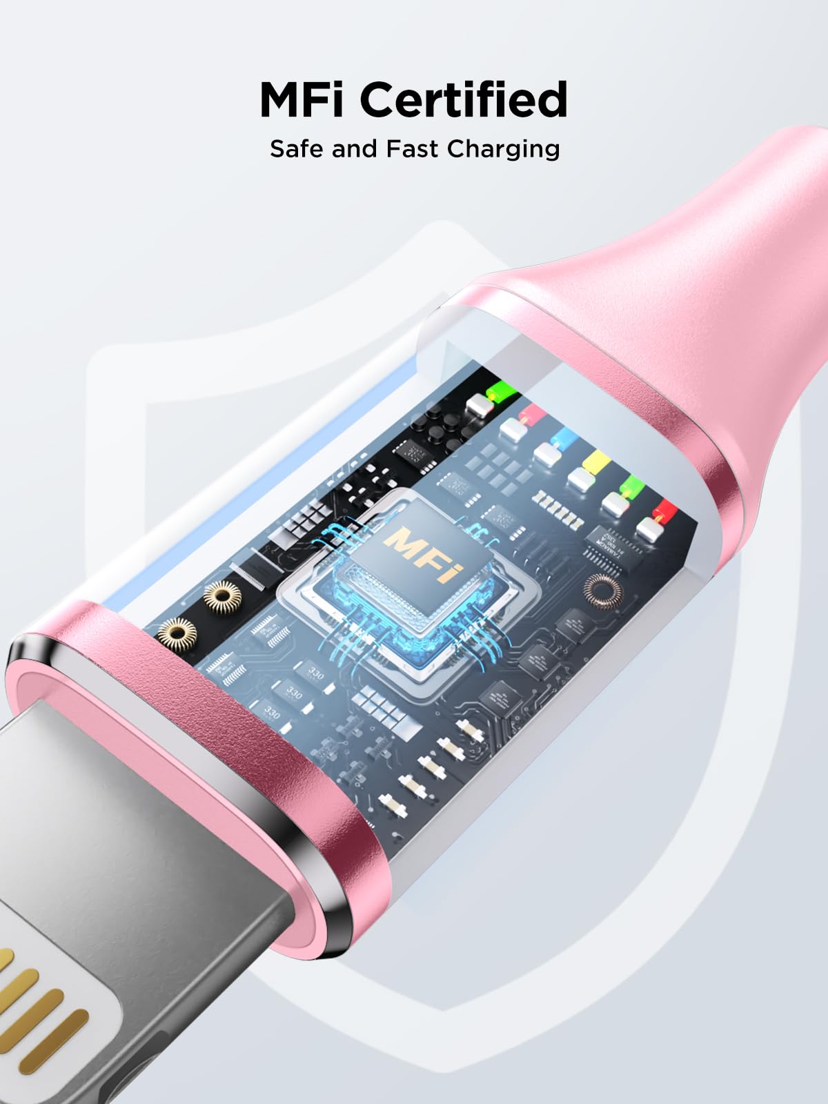 iPhone Charger [Apple MFi Certified] 6FT USB Charger Cable Fast Charging USB to Lightning Cable Braided Cord Compatible with iPhone 14 13 12 11 Pro Max XR XS X 8 7 6 Plus SE, iPad