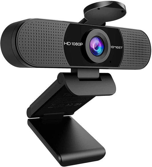 EMEET C960 4K Webcam for PC, PDAF Autofocus, Dual AI Noise-Canceling Mics, 73° FOV, Auto Light Adjustment, UHD Sensor, Plug-and-Play, Privacy Webcam Cover, Compatible with Zoom/Teams/YouTube