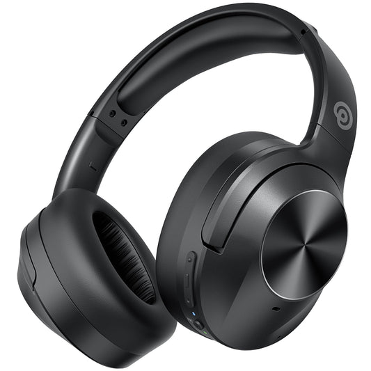 Upgrade Pro‑Level Hybrid Active Noise Cancelling Headphones with HD Sound, Wireless Bluetooth Headphones Over The Ear Unequaled Comfort, Vivid Deep Bass, for Home Office Travel Birthday Gift, Black