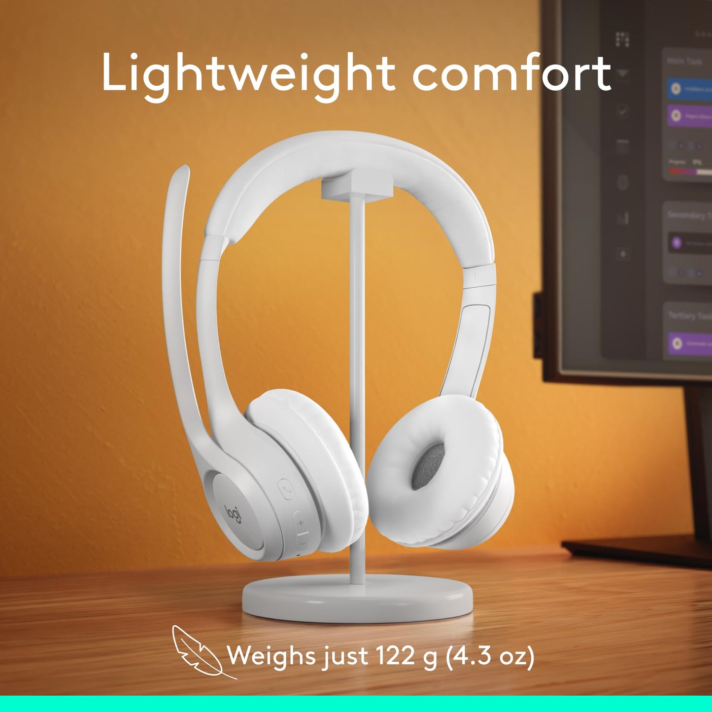 Logitech H390 Wired Headset for PC/Laptop, Stereo Headphones with Noise Cancelling Microphone, USB-A, in-Line Controls, Works with Chromebook - Rose, 1 Pack