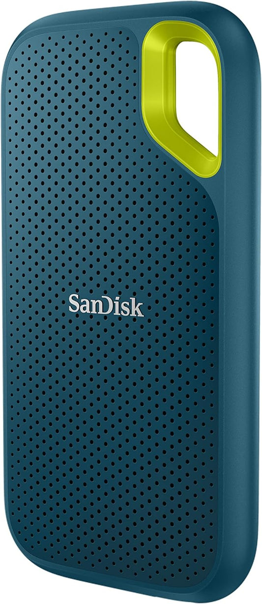 SanDisk Extreme Portable SSD - Up to 1050MB/s, USB-C, USB 3.2 Gen 2, Water and Dust Resistance