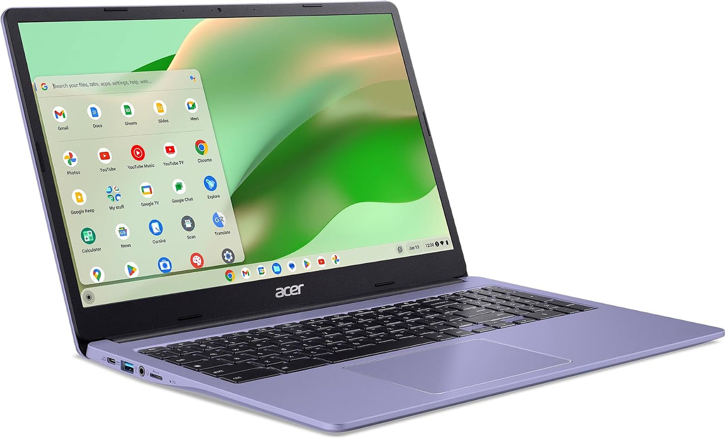 Acer Chromebook | 15.6" Full HD Display | Intel N4500 CPU | 4GB RAM | 64GB eMMC | Lavender (1 YR Manufacturer Warranty) (Renewed)