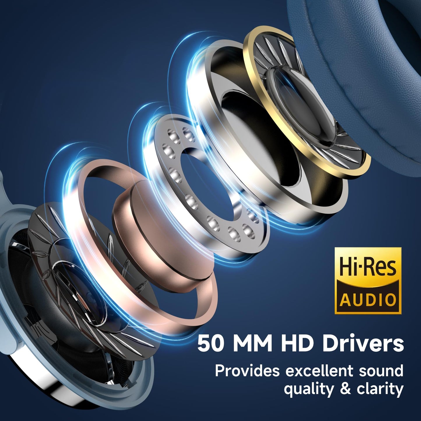 OneOdio Pro-10 Over-Ear Wired Headphones for School, Studio Monitor & Mixing, DJ Stereo Headsets, 50mm Neodymium Drivers, In-Line Mic, 3.5mm/6.35mm Jack for AMP, Computer, Recording, Phone, Piano, Guitar