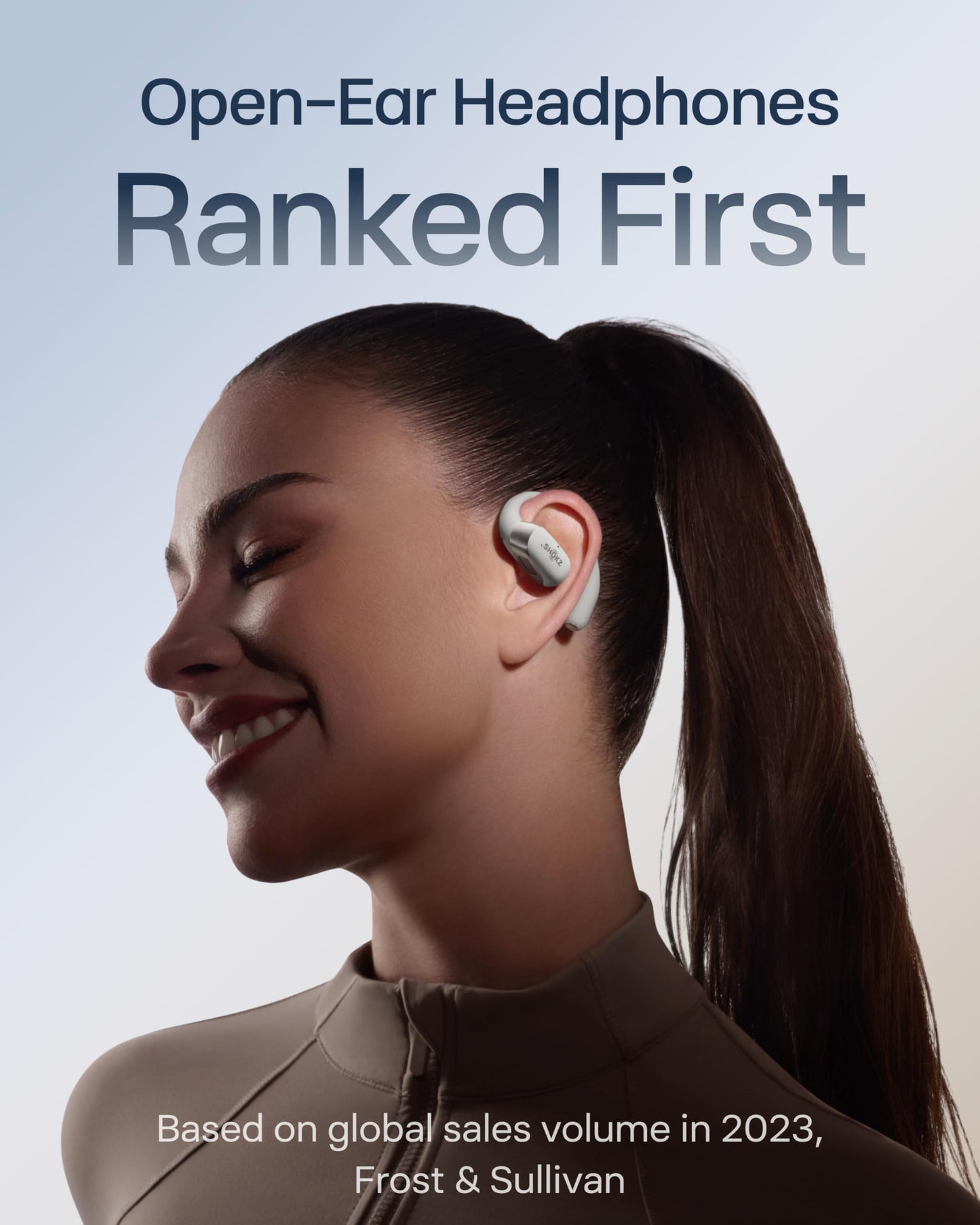 SHOKZ New OpenFit 2+ Open-Ear Headphones, Dolby Audio Enabled, Comfortable Earbuds with Soft Ear Hooks, 48H Playtime, IP55 Water-Resistant, USB-C Fast Charging, Wireless Charging, Carrying Bag,Black