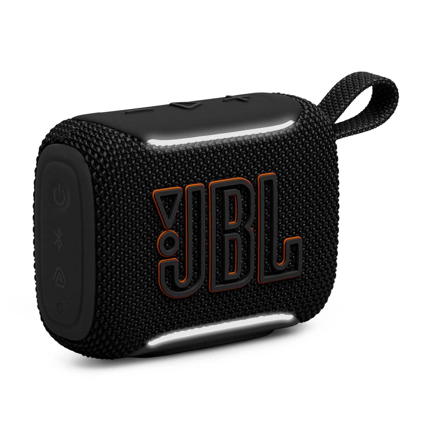 JBL Go 5 - Ultra-Portable Waterproof & Drop-Proof Speaker with JBL Legendary Sound & Ambient Edge Lighting, AirTouch Instant Stereo Pairing or Link Multiple Compatible Speakers via Auracast™ (Pink)