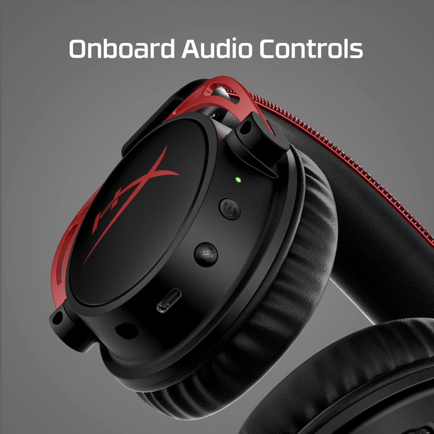 HyperX Cloud Alpha - Gaming Headset, Dual Chamber Drivers, Legendary Comfort, Aluminum Frame, Detachable Microphone, Works on PC, PS4, PS5, Xbox One/ Series X|S, Nintendo Switch and Mobile – Red