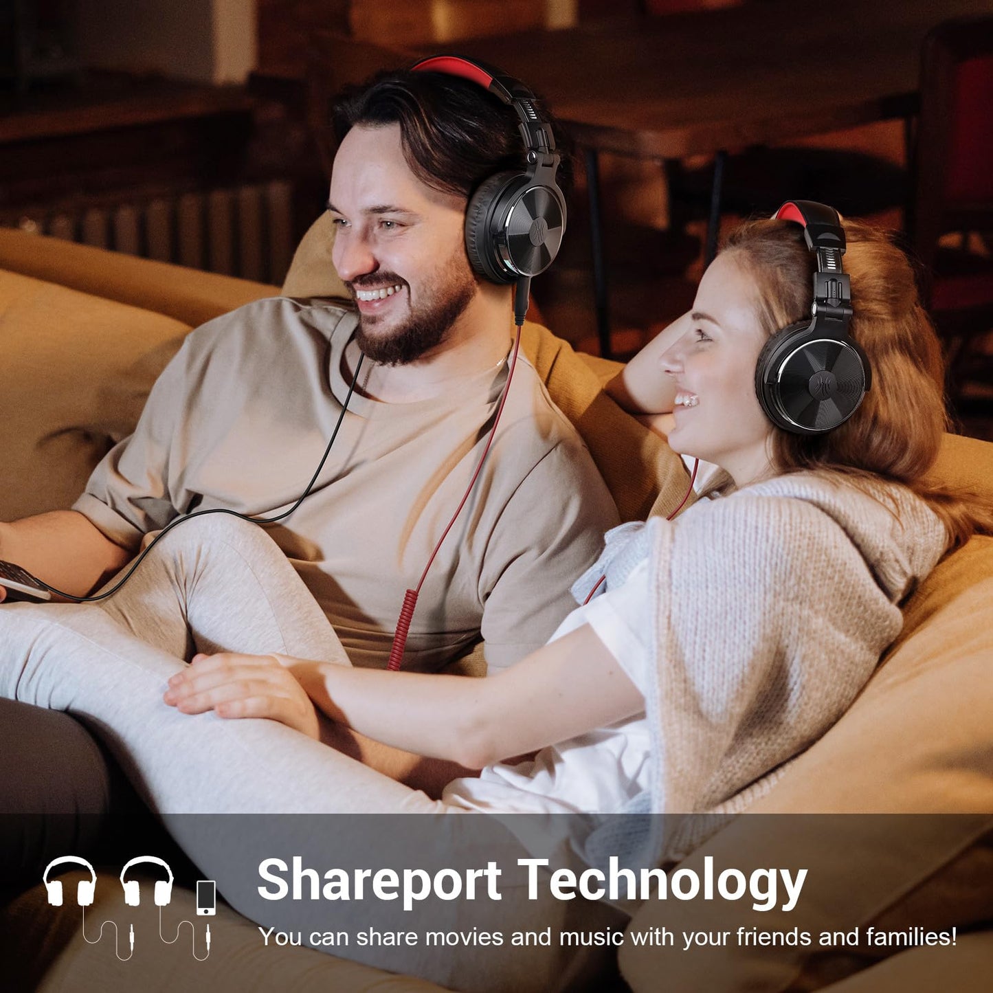 OneOdio Pro-10 Over-Ear Wired Headphones for School, Studio Monitor & Mixing, DJ Stereo Headsets, 50mm Neodymium Drivers, In-Line Mic, 3.5mm/6.35mm Jack for AMP, Computer, Recording, Phone, Piano, Guitar