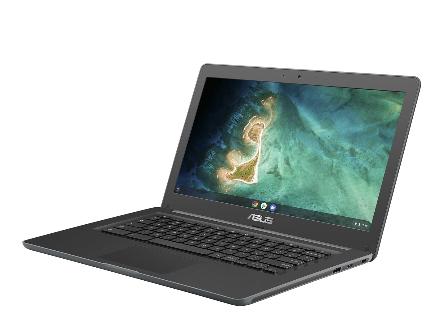 ASUS Chromebook CX1 Laptop, 15.6" Full HD NanoEdge Display, Intel Celeron N4500 Processor, 64GB eMMC Storage, 4GB RAM, Wi-Fi 6 ChromeOS, CX1500CKA-DH03-CB