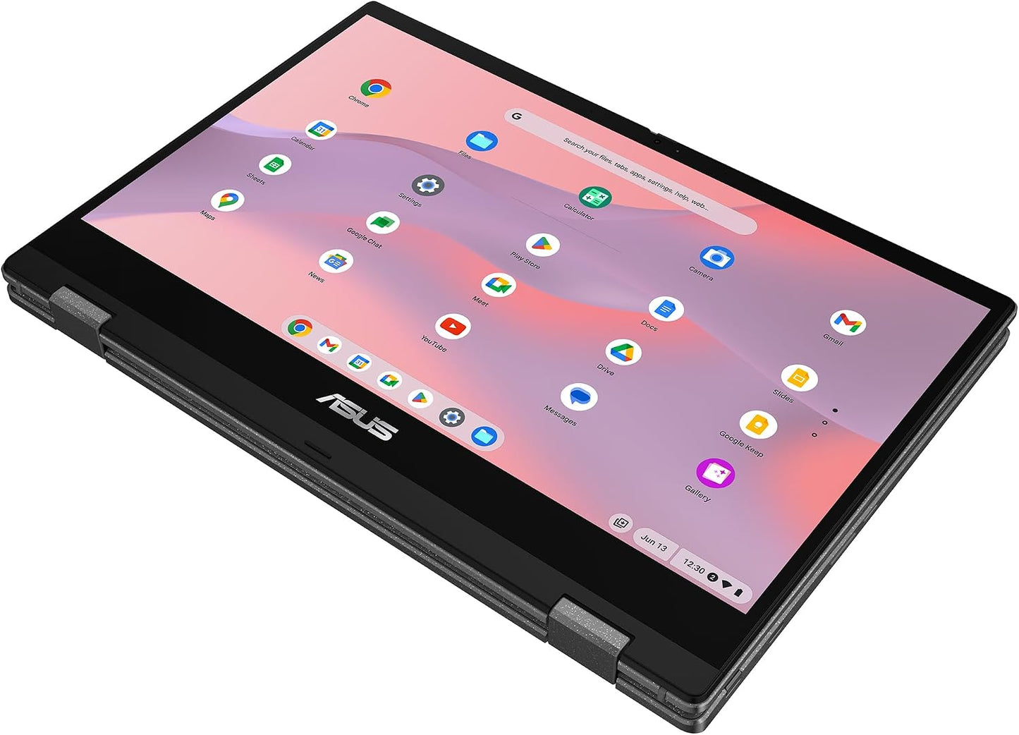ASUS Chromebook CM14 Flip, 14" FHD Touch Display, MediaTek Kompanio 520, 4GB, 128GB, ChromeOS, Gravity Grey, CM1402FM2A-AS01T-CB