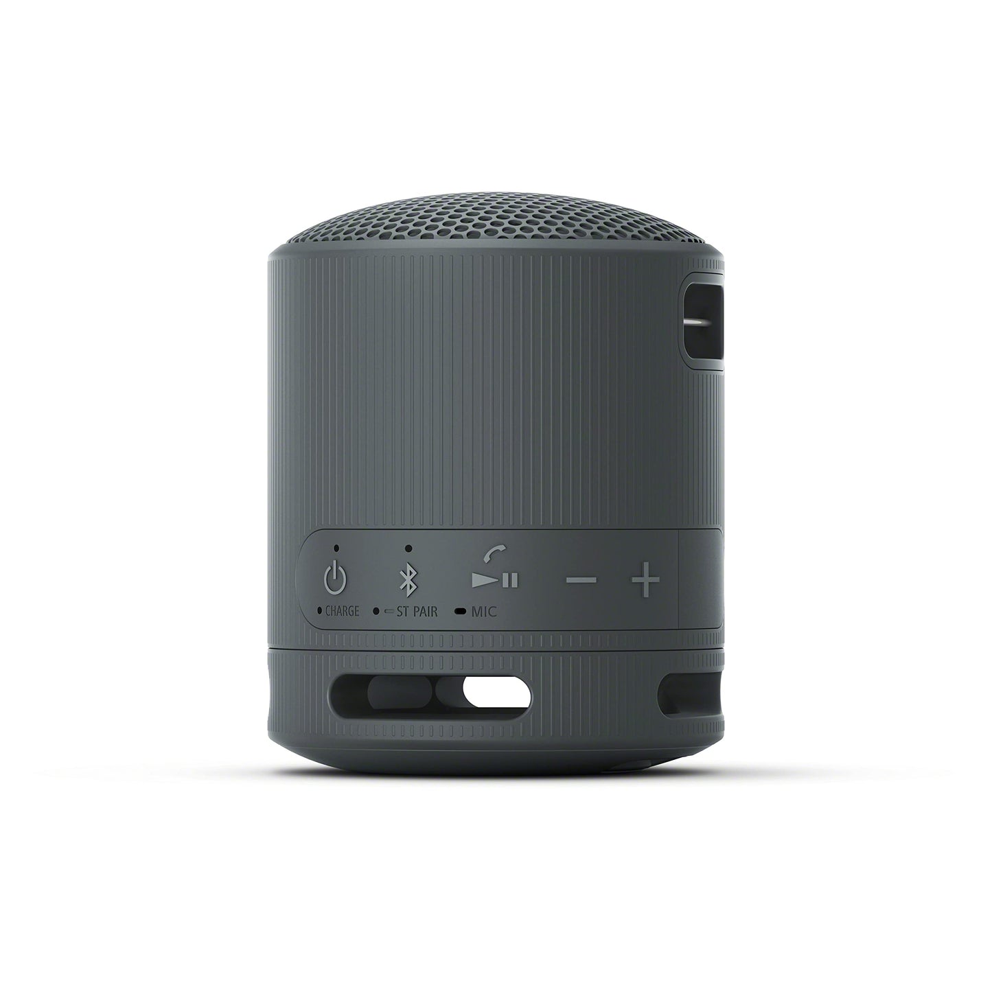 Sony SRS-XB100 Wireless Bluetooth Portable Lightweight Super-Compact Travel Speaker, Extra-Durable IP67 Waterproof & Dustproof, 16 Hour Battery, Versatile Strap, and Hands-Free Calling, Grey New