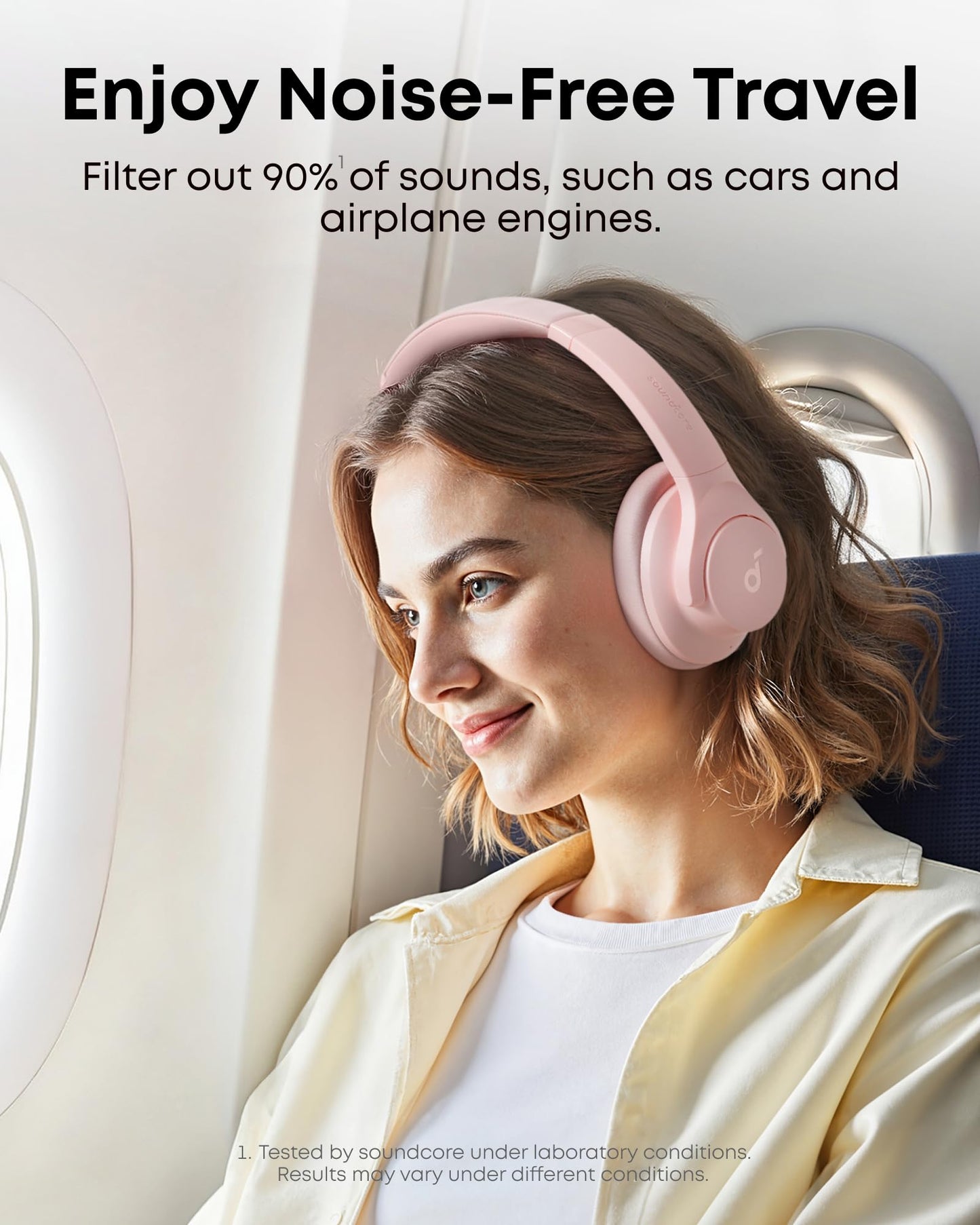 soundcore by Anker Q20i Hybrid Active Noise Cancelling Headphones, Wireless Over-Ear Bluetooth, 40H Long ANC Playtime, Hi-Res Audio, Big Bass, Customize via an App, Transparency Mode, Ideal for Travel