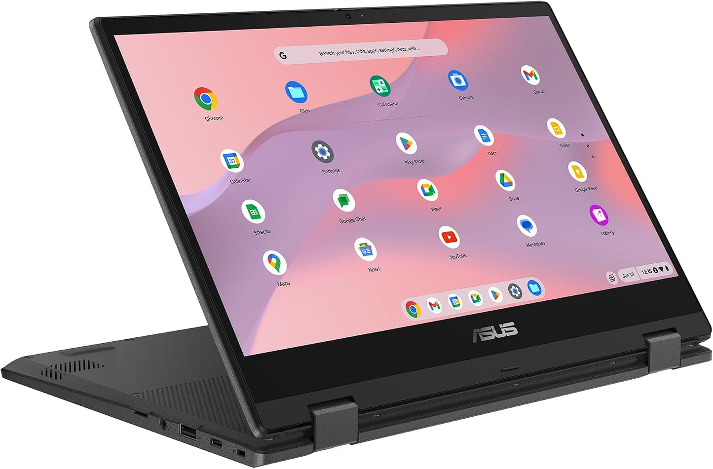 ASUS Chromebook CM14 Flip, 14" FHD Touch Display, MediaTek Kompanio 520, 4GB, 128GB, ChromeOS, Gravity Grey, CM1402FM2A-AS01T-CB