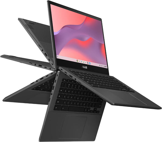 ASUS Chromebook CM14 Flip, 14" FHD Touch Display, MediaTek Kompanio 520, 4GB, 128GB, ChromeOS, Gravity Grey, CM1402FM2A-AS01T-CB