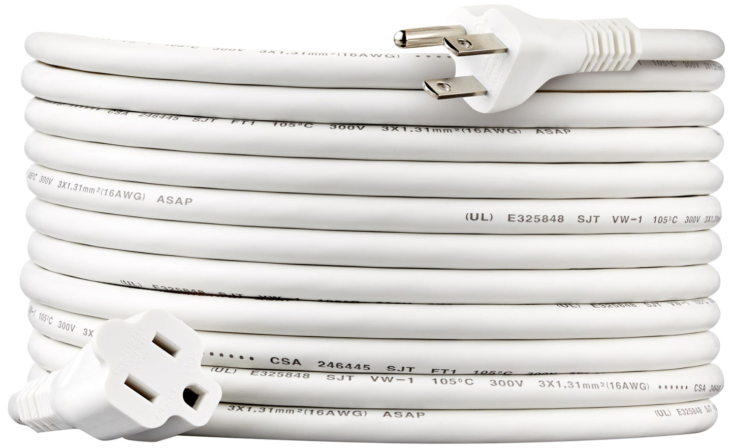 Amazon Basics 6-Foot Extension Cord - 13 Amps, 125V - Black