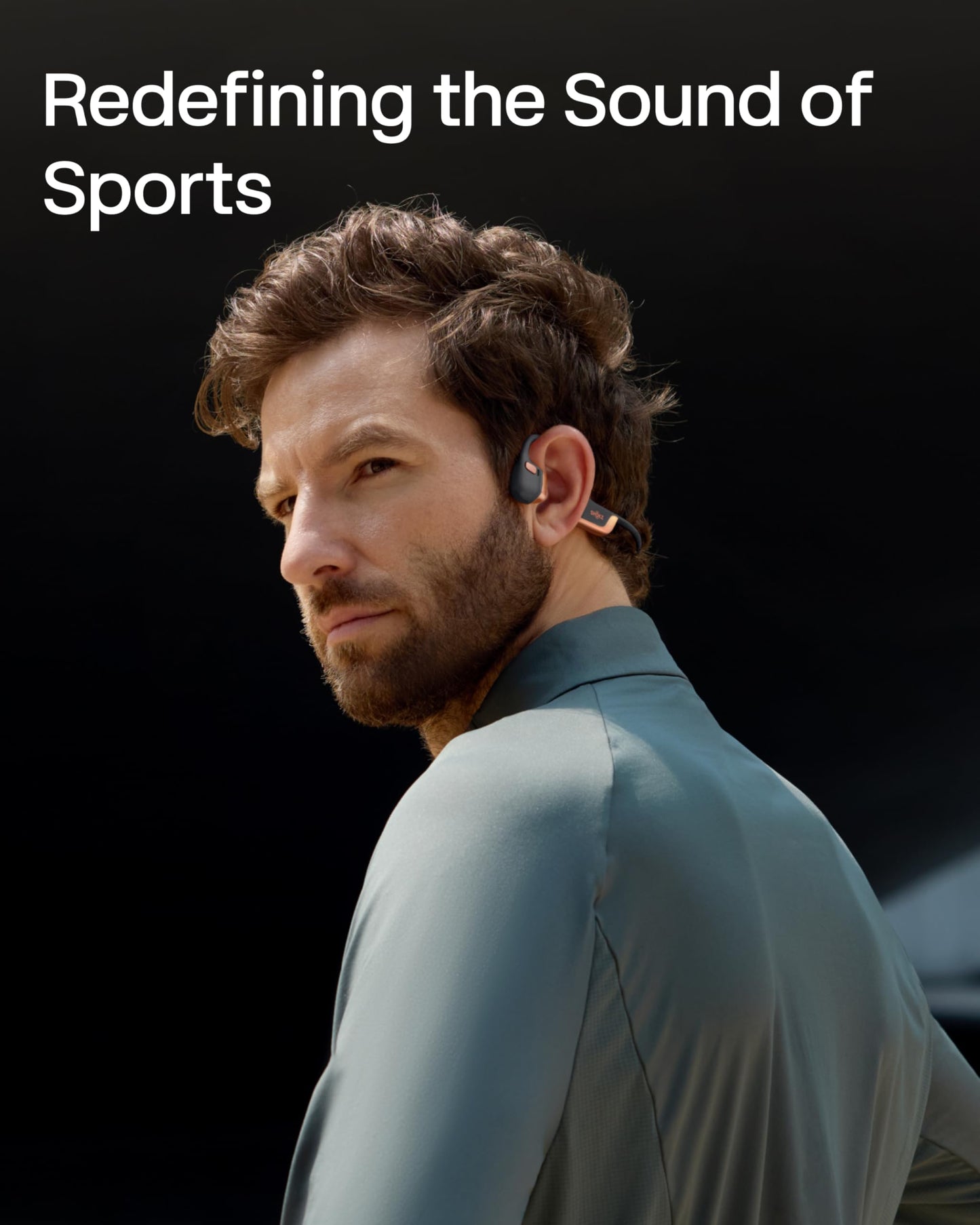 SHOKZ OpenRun Pro 2-Bone Conduction Headphones,Open-Ear Bluetooth Wireless Sport Earphones for Running,Workouts-Sweat Resistant,Comfortable Fit-Deep Bass,Smart Mic,Reflective Strip,Mini,Black