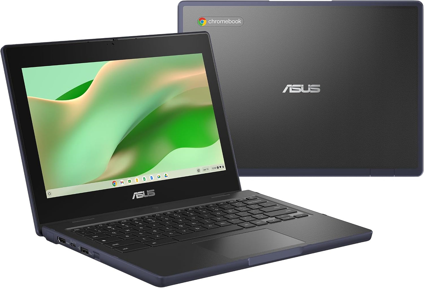 ASUS Chromebook Laptop, 11.6" HD Display, MediaTek Kompanio 520, 4GB RAM, 64GB Storage, Spill Resistant Keyboard, HD Camera with Privacy Shutter, Antimicrobial Guard, ChromeOS, CZ1104CM2A-AS01-CB