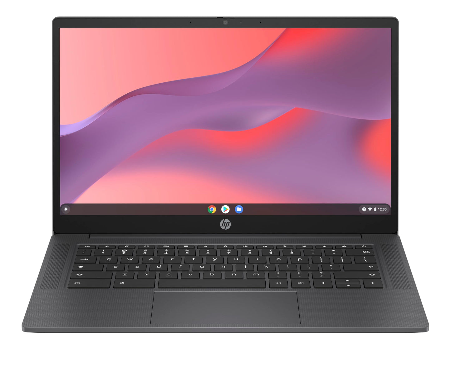 HP Chromebook 14 inch, Intel® Processor N100, 4GB RAM, 128GB UFS, HD(1366 x 768), Anti-Glare, HP True Vision 720p HD Camera w Privacy Shutter, Dual-Array mic, ChromeOS, Chalkboard Grey (14a-nf0036ca)