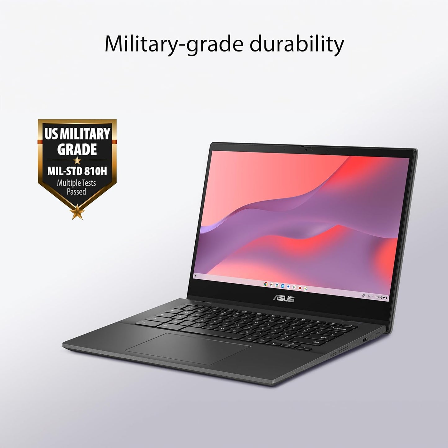 ASUS Chromebook CM14 Flip, 14" FHD Touch Display, MediaTek Kompanio 520, 4GB, 128GB, ChromeOS, Gravity Grey, CM1402FM2A-AS01T-CB