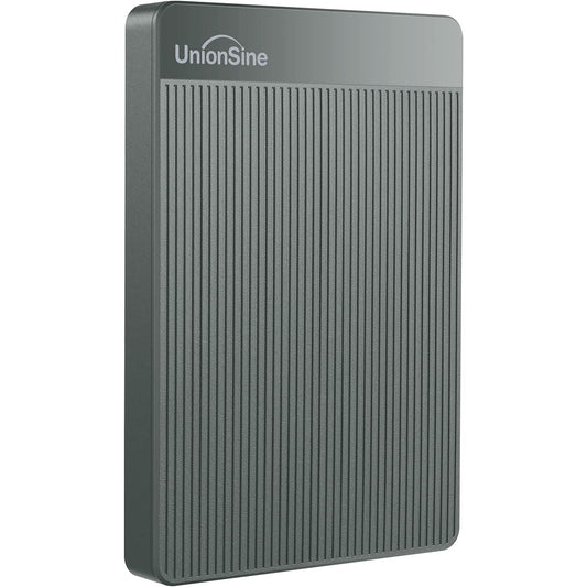 UnionSine 1TB Ultra Slim Portable External Hard Drive USB3.0 HDD Storage for PC,Mac, Desktop, Laptop, PS4, Xbox One, Xbox 360-Super Fast Transmission-HD-2510(Black)