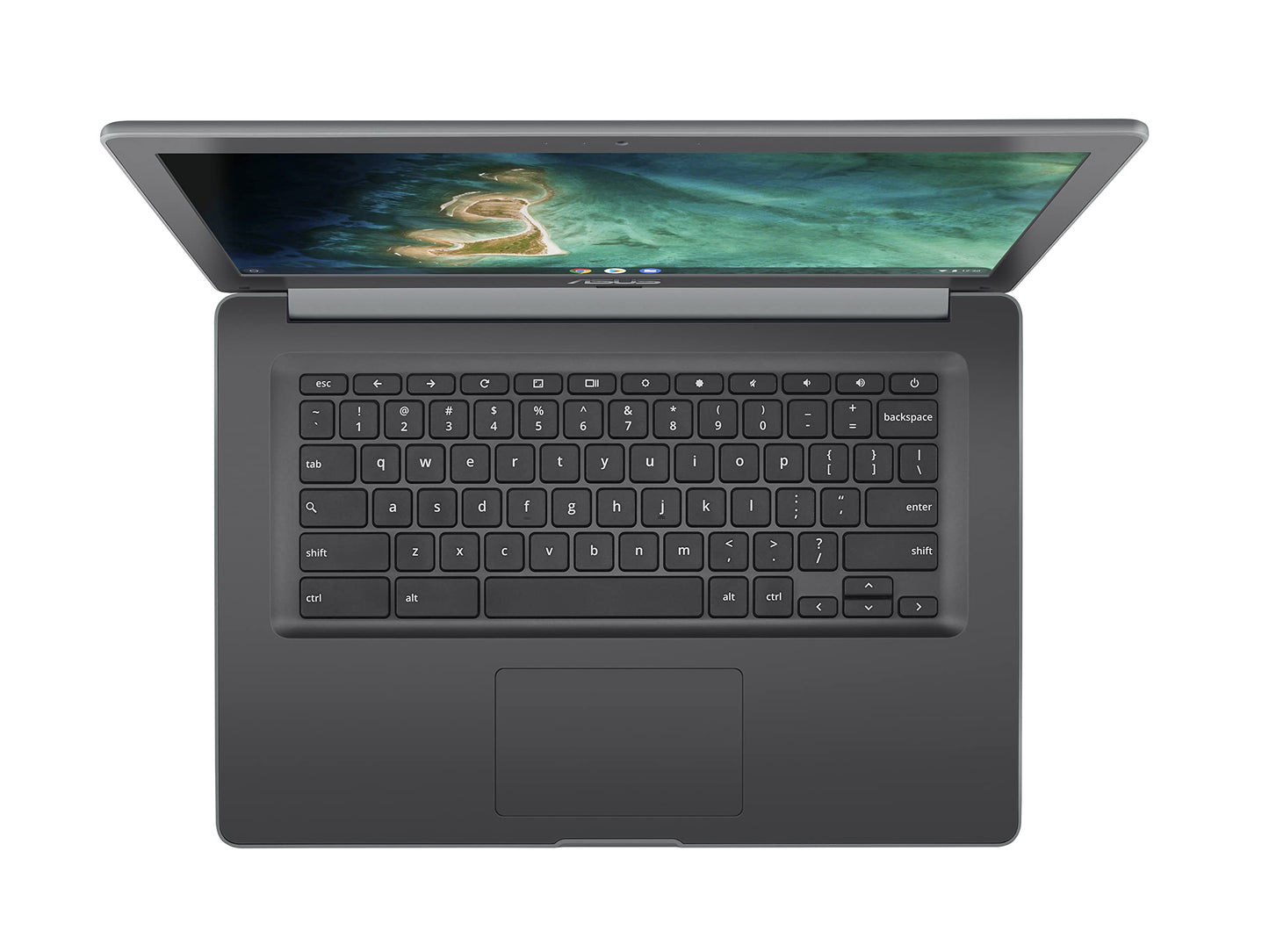 ASUS Chromebook CX1 Laptop, 15.6" Full HD NanoEdge Display, Intel Celeron N4500 Processor, 64GB eMMC Storage, 4GB RAM, Wi-Fi 6 ChromeOS, CX1500CKA-DH03-CB